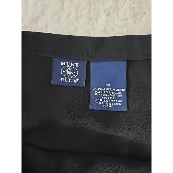 Hunt Club High Waisted Dark Floral Midi Skirt Black Size 10 AOP‎ Flower Retro - Picture 8 of 10